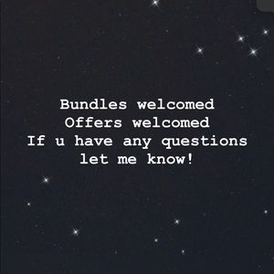 Bundles and offers welcomed